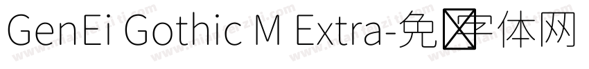 GenEi Gothic M Extra字体转换